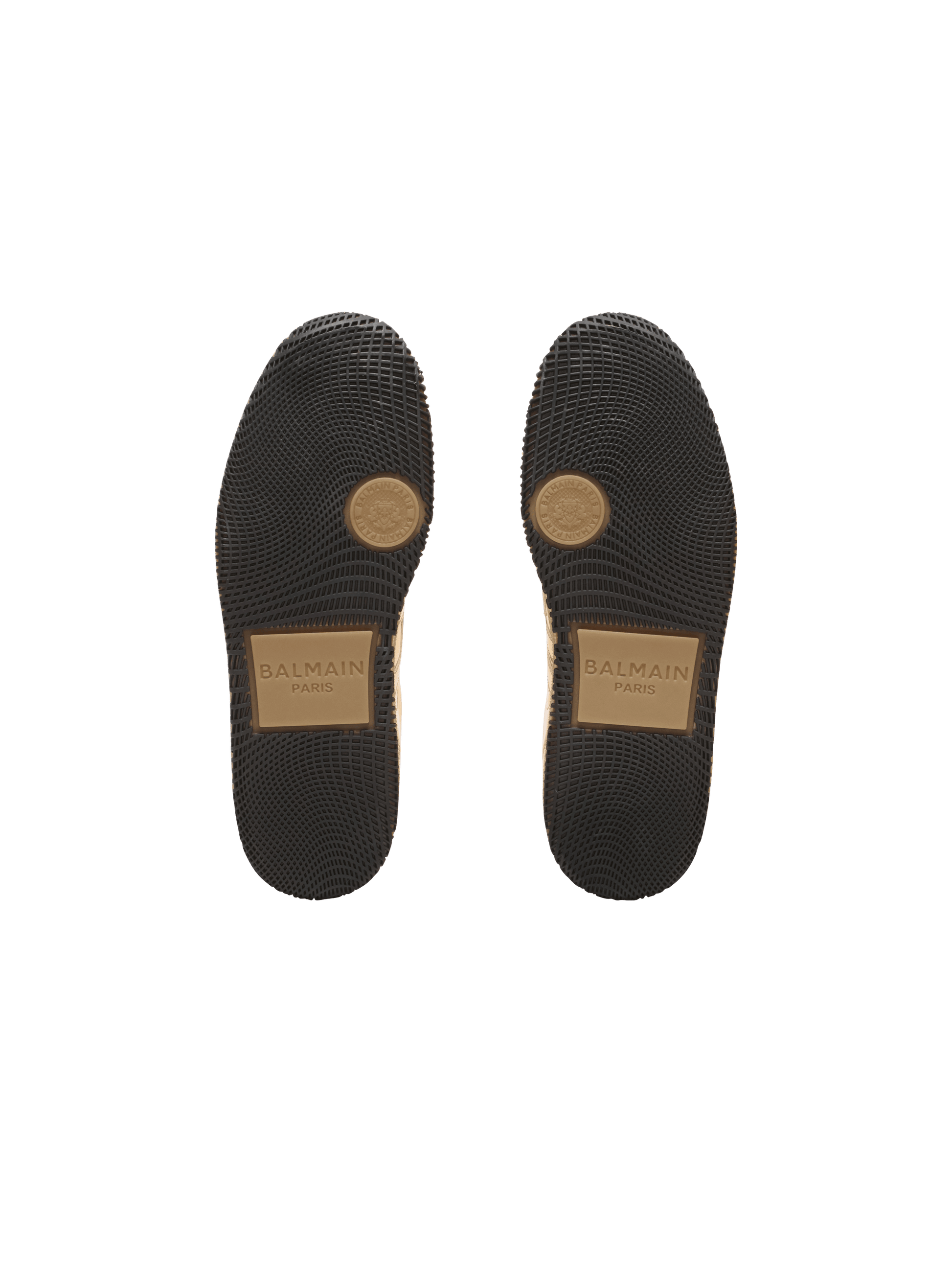 Balmain Swan trainers in mirror-effect leather